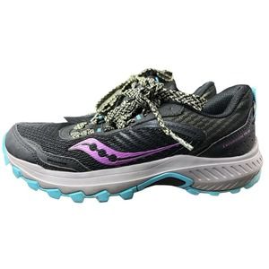 Saucony Excursión TR15 Women Black Trail Hiking‎ Running Sneakers Size 6